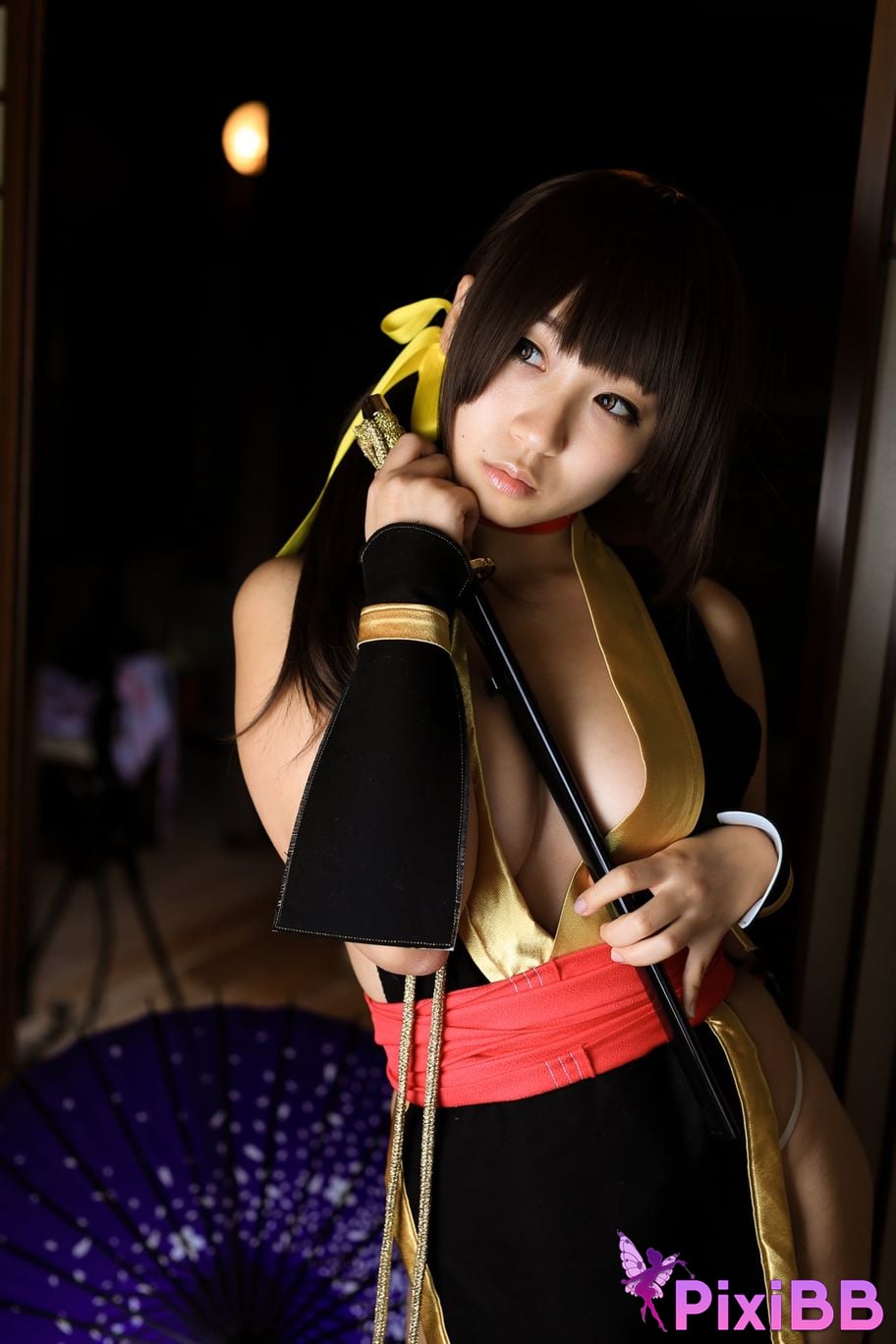 Japanese Idol Moe Iori Kasumi stomach character too degree PixiBB.COM 411