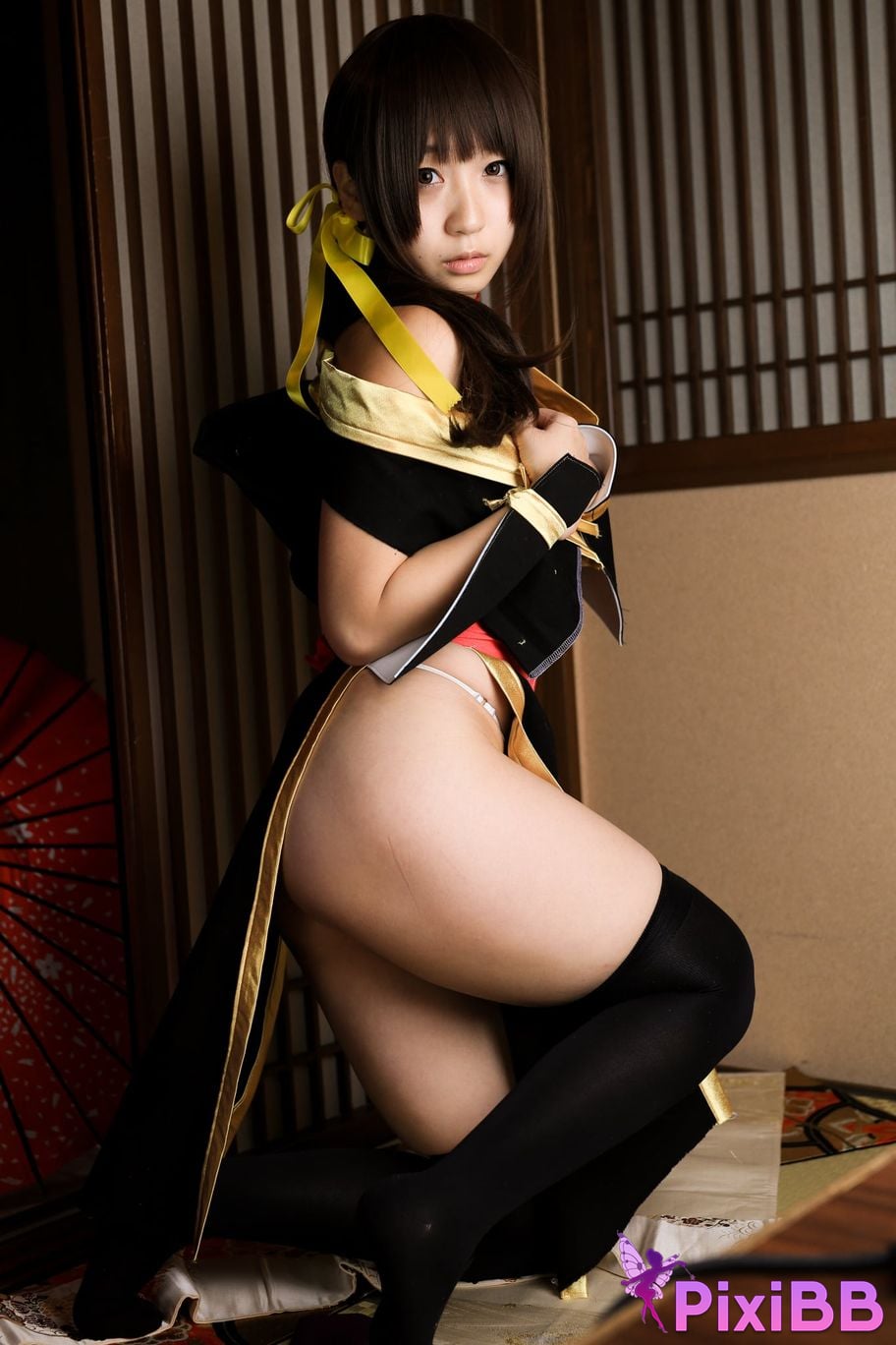 Japanese Idol Moe Iori Kasumi stomach character too degree PixiBB.COM 412