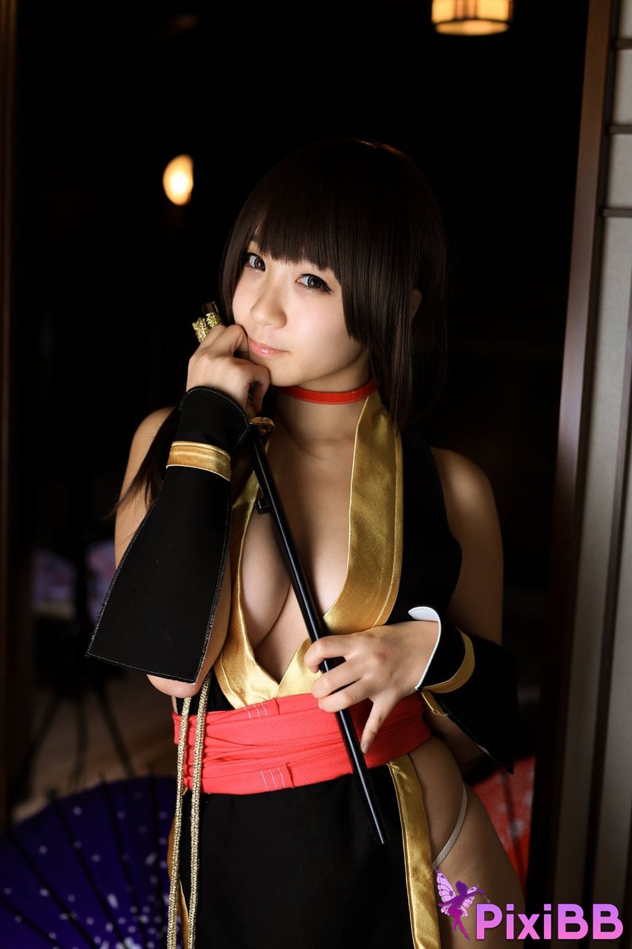 Japanese Idol Moe Iori Kasumi stomach character too degree PixiBB.COM 413