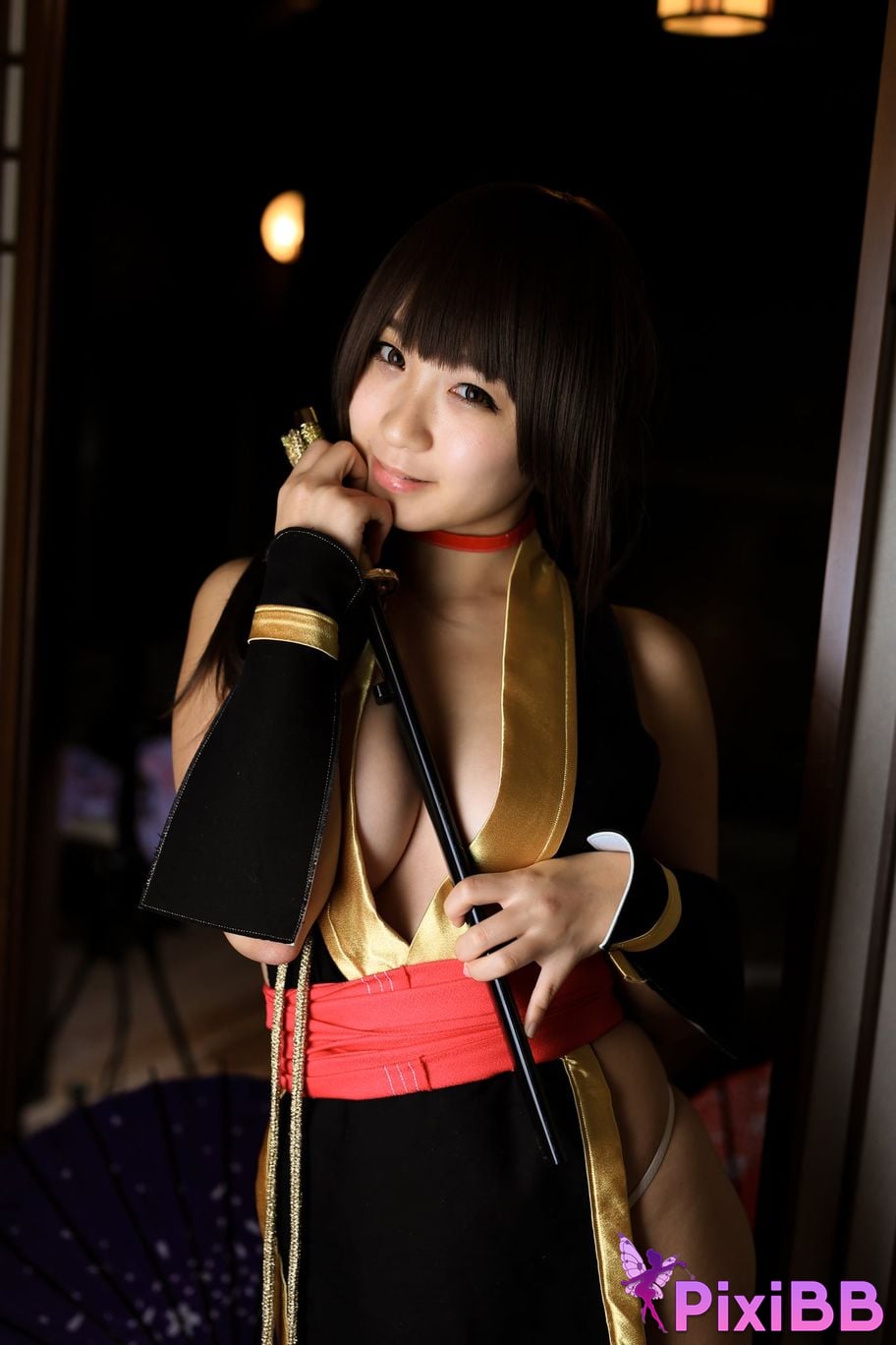 Japanese Idol Moe Iori Kasumi stomach character too degree PixiBB.COM 414