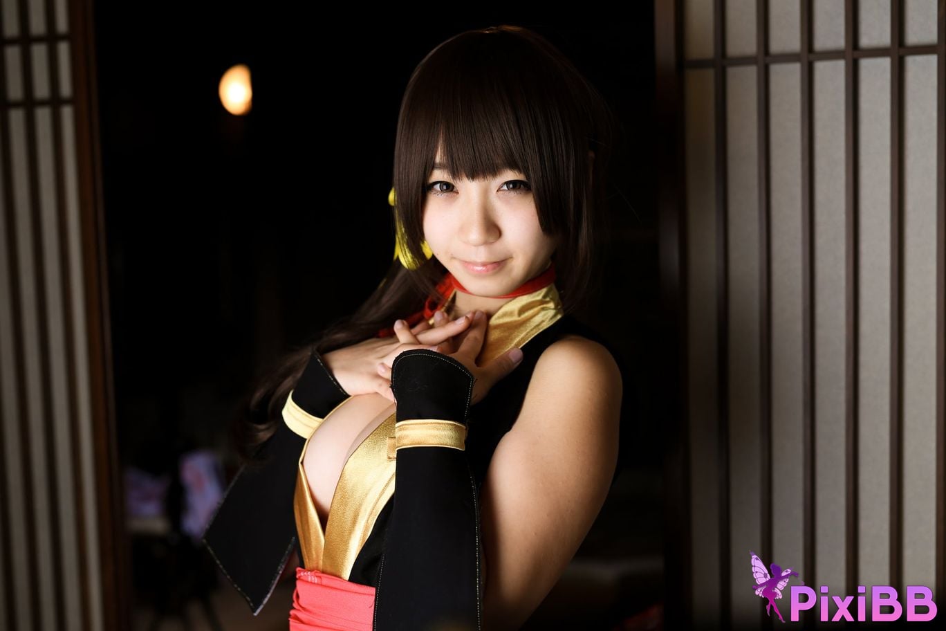 Japanese Idol Moe Iori Kasumi stomach character too degree PixiBB.COM 419