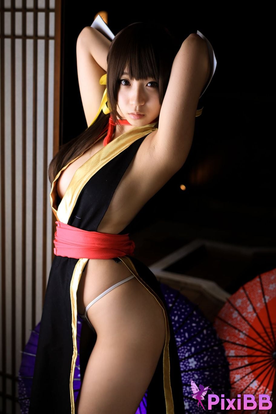 Japanese Idol Moe Iori Kasumi stomach character too degree PixiBB.COM 431