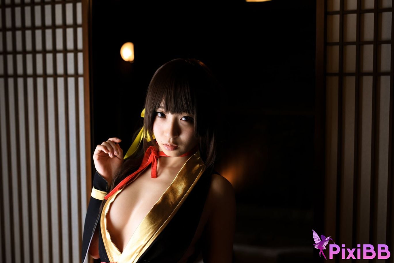 Japanese Idol Moe Iori Kasumi stomach character too degree PixiBB.COM 433