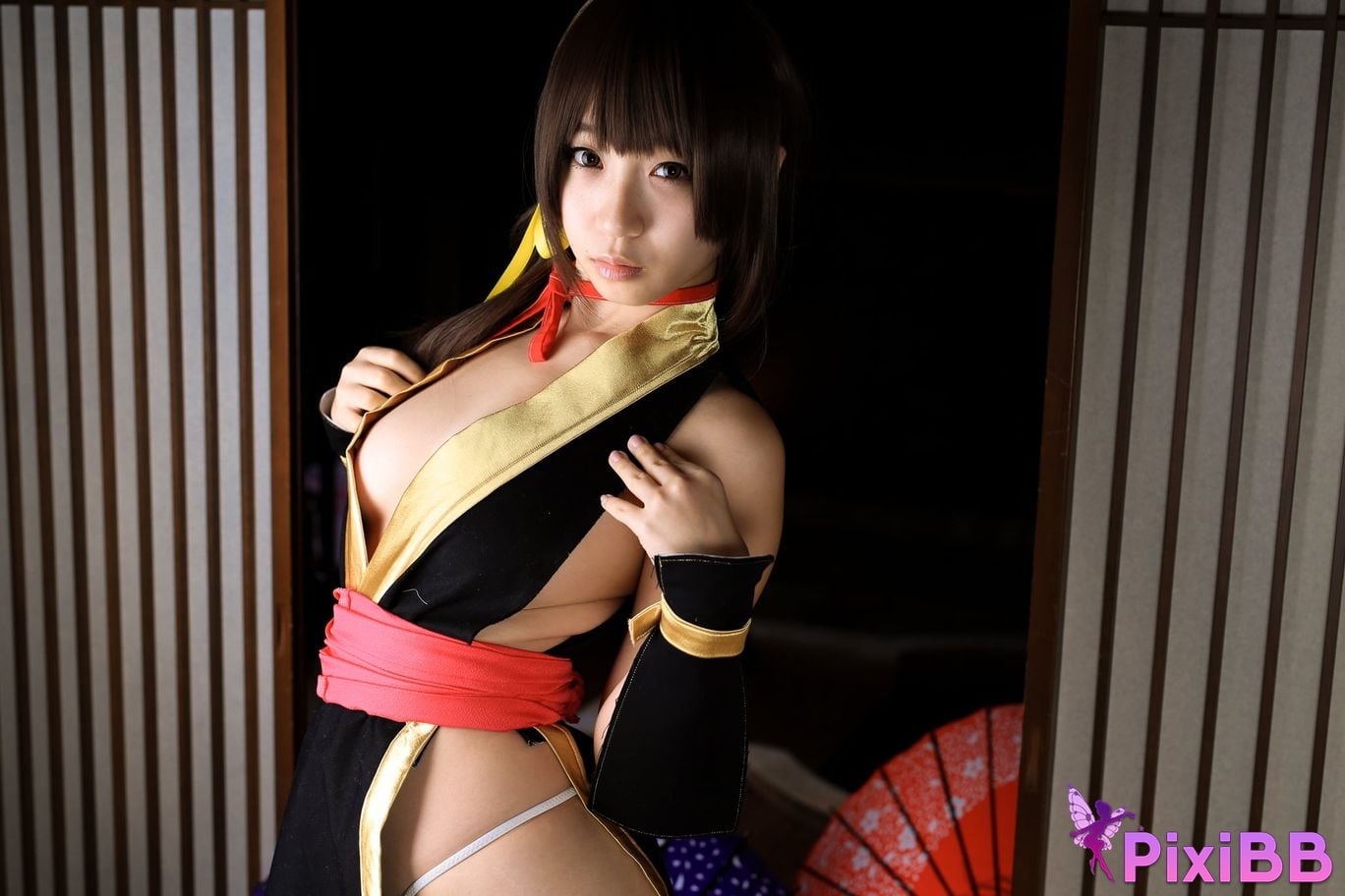 Japanese Idol Moe Iori Kasumi stomach character too degree PixiBB.COM 437