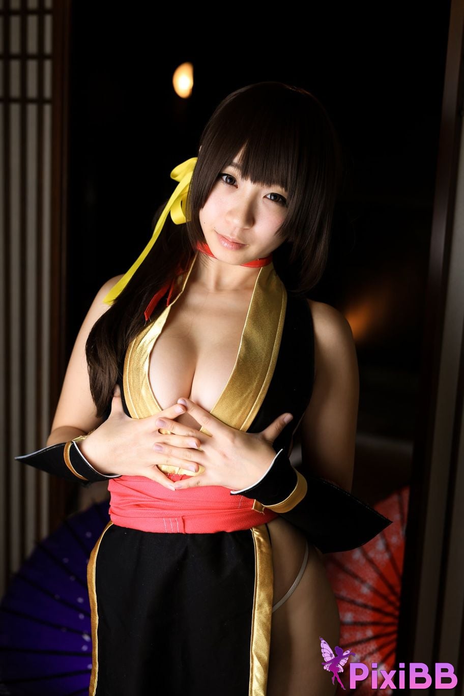 Japanese Idol Moe Iori Kasumi stomach character too degree PixiBB.COM 438