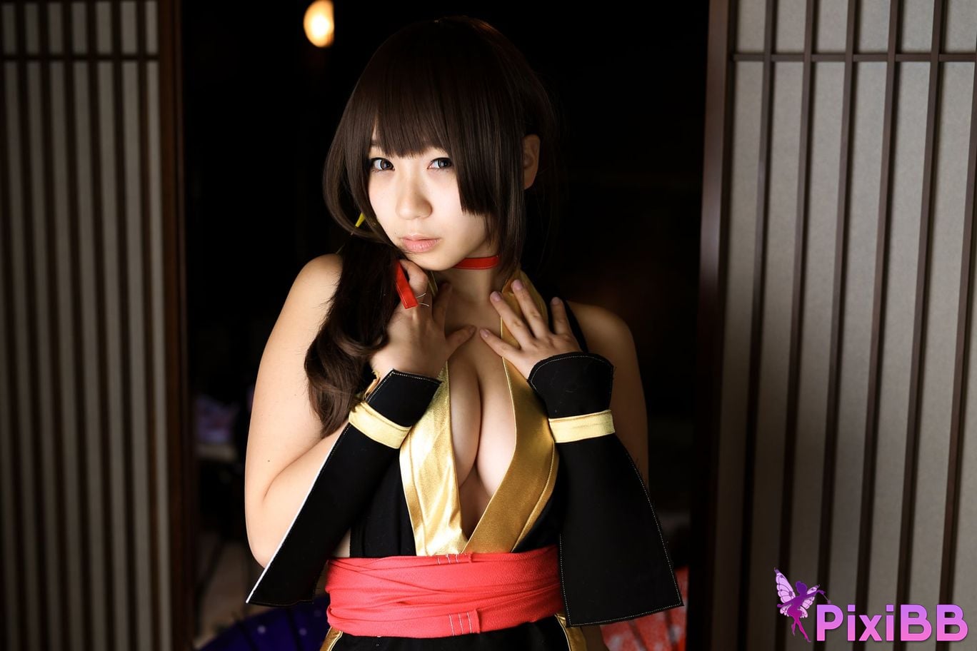 Japanese Idol Moe Iori Kasumi stomach character too degree PixiBB.COM 440