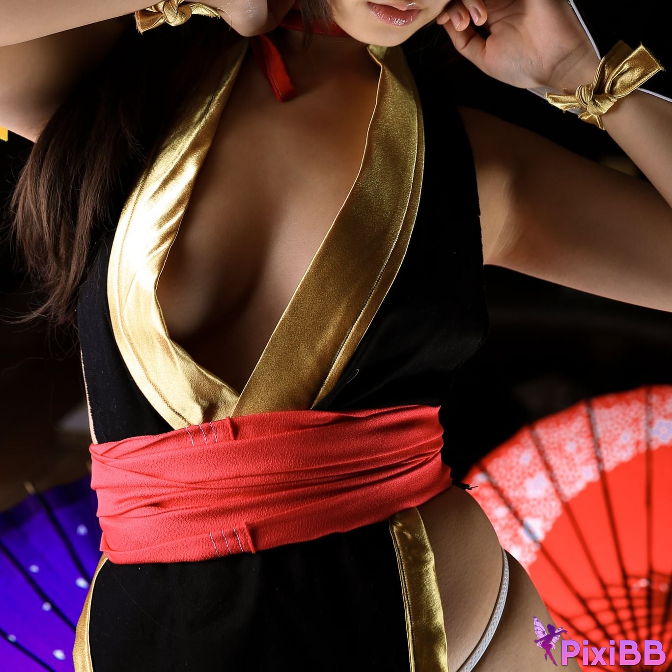 Japanese Idol Moe Iori Kasumi stomach character too degree PixiBB.COM 444