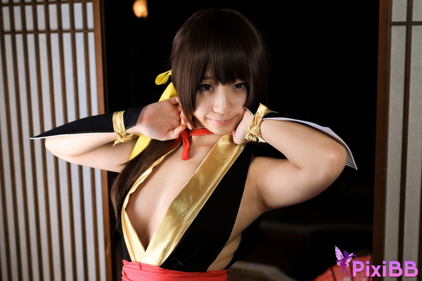 Japanese Idol Moe Iori Kasumi stomach character too degree PixiBB.COM 447