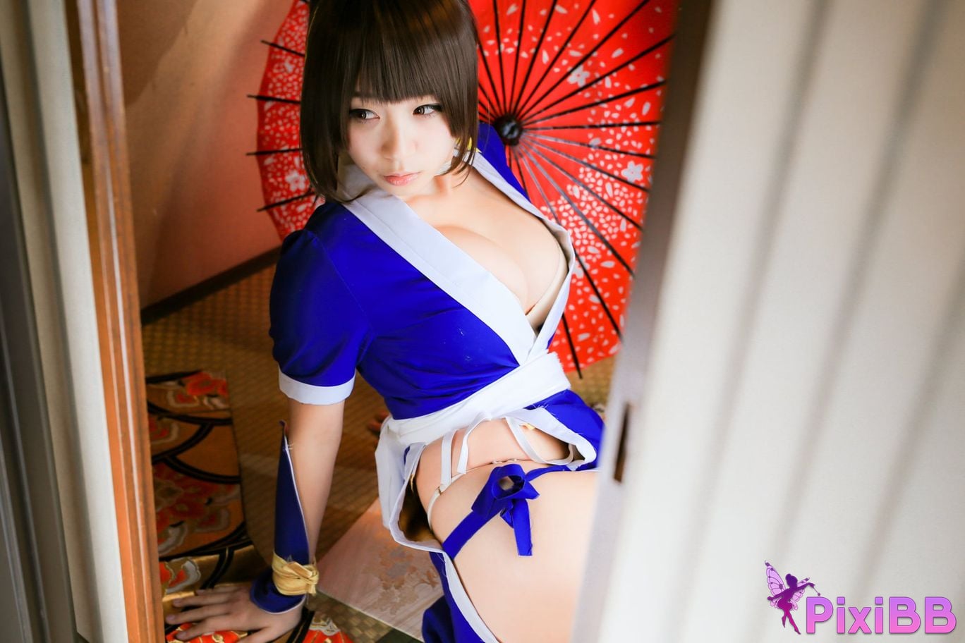 Japanese Idol Moe Iori Kasumi stomach character too degree PixiBB.COM 448