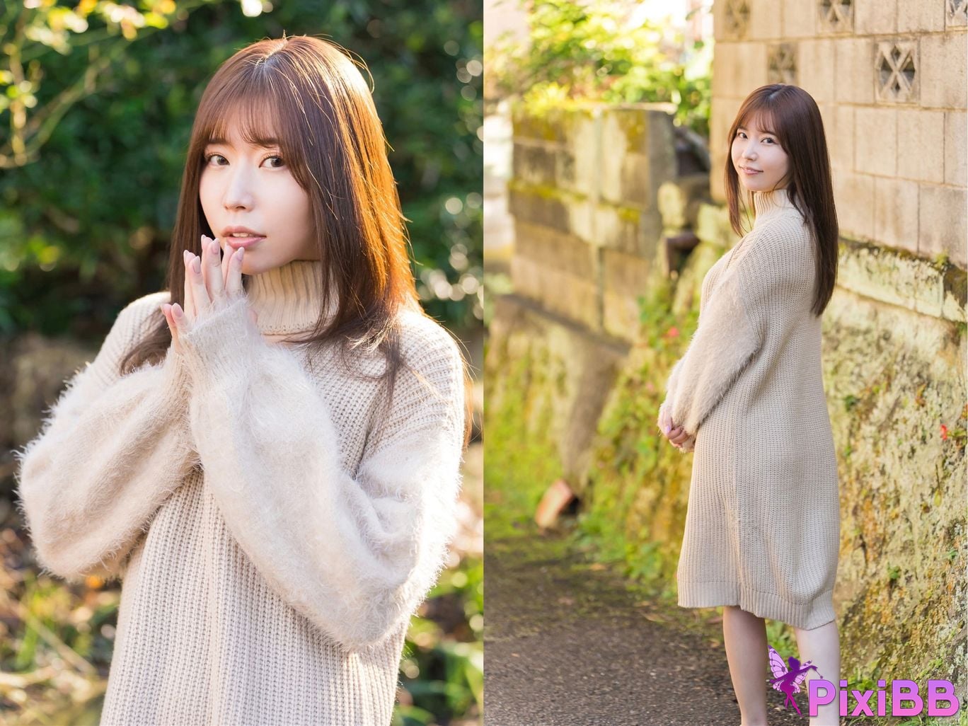 Japanese Idol Miyako Nanjo If you turn around... With illuminated by the spring light PixiBB.COM 002