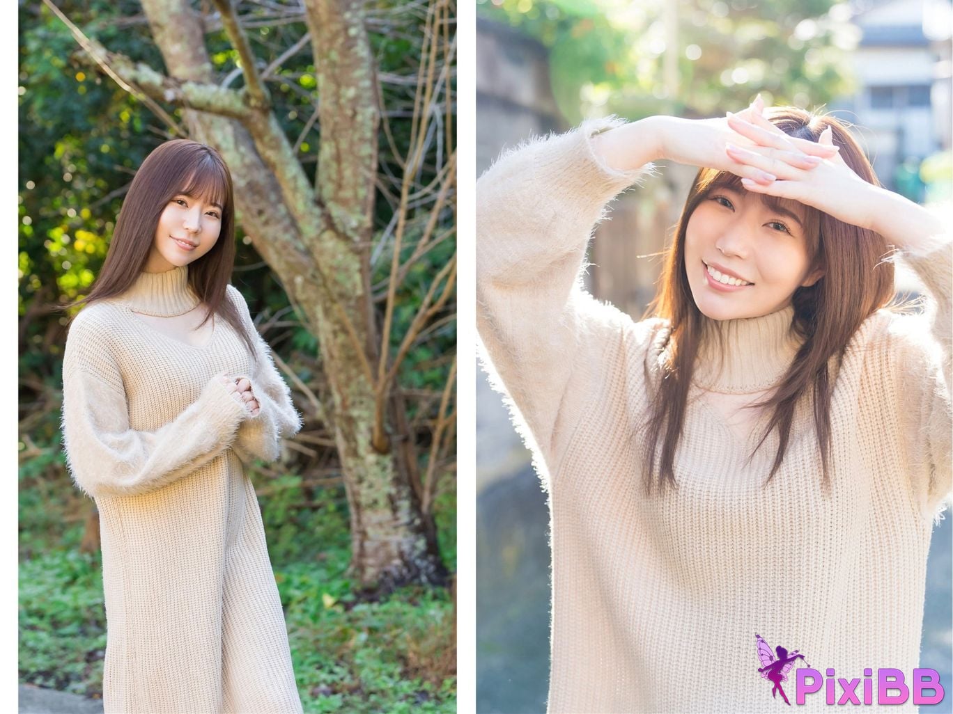 Japanese Idol Miyako Nanjo If you turn around... With illuminated by the spring light PixiBB.COM 005