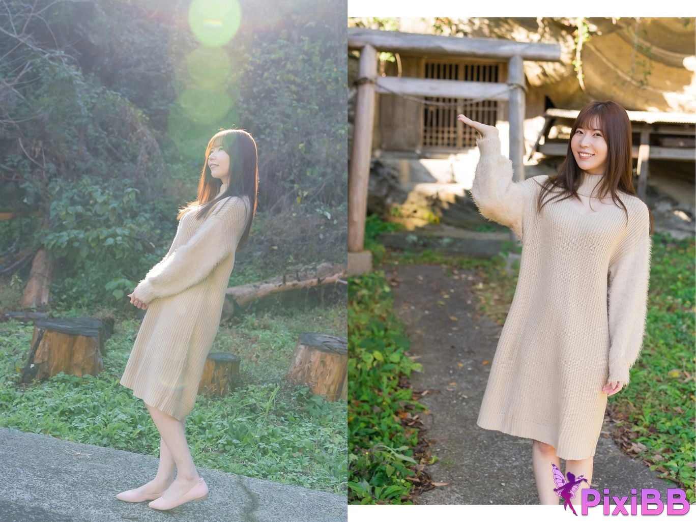 Japanese Idol Miyako Nanjo If you turn around... With illuminated by the spring light PixiBB.COM 011