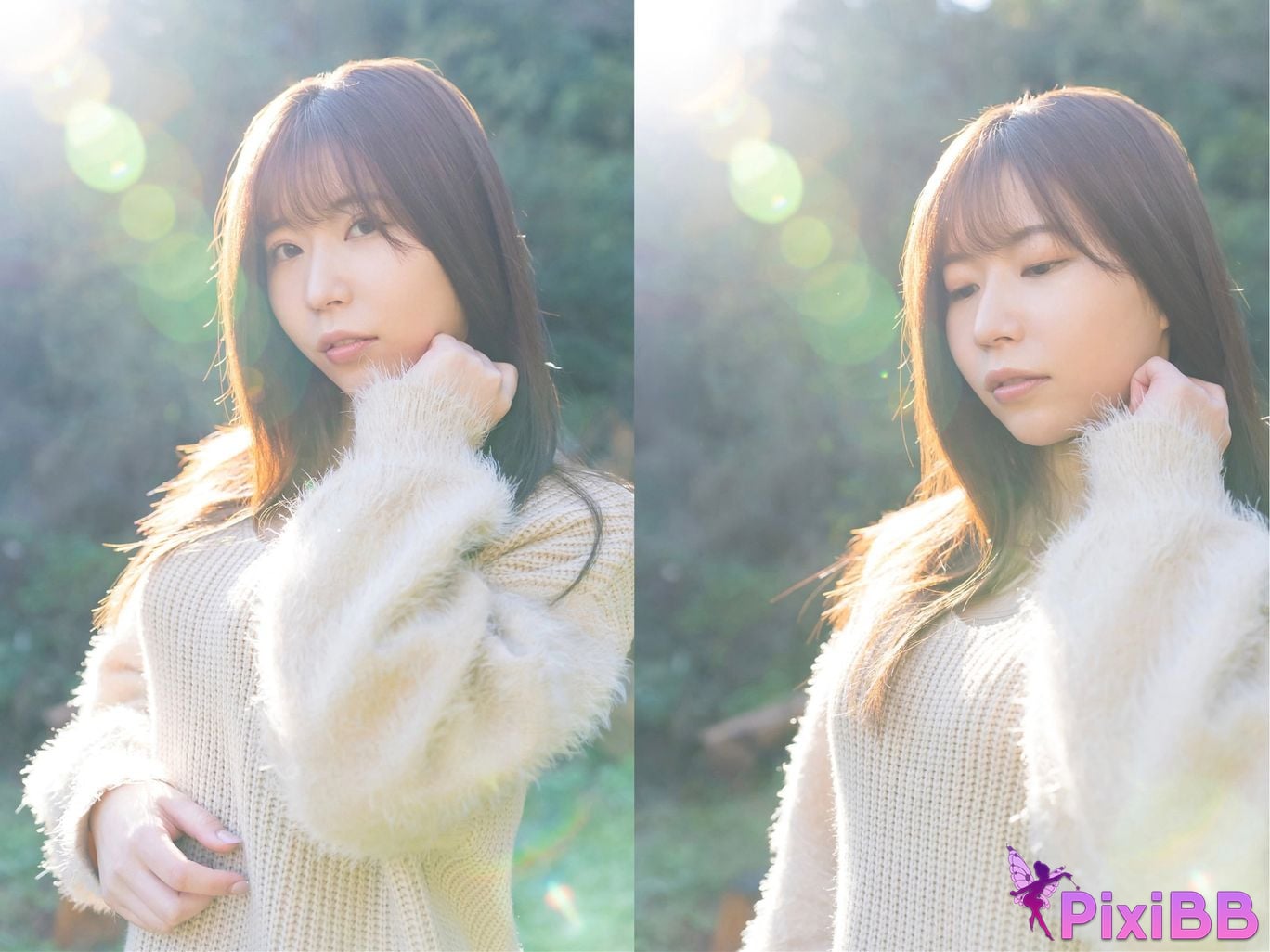 Japanese Idol Miyako Nanjo If you turn around... With illuminated by the spring light PixiBB.COM 012