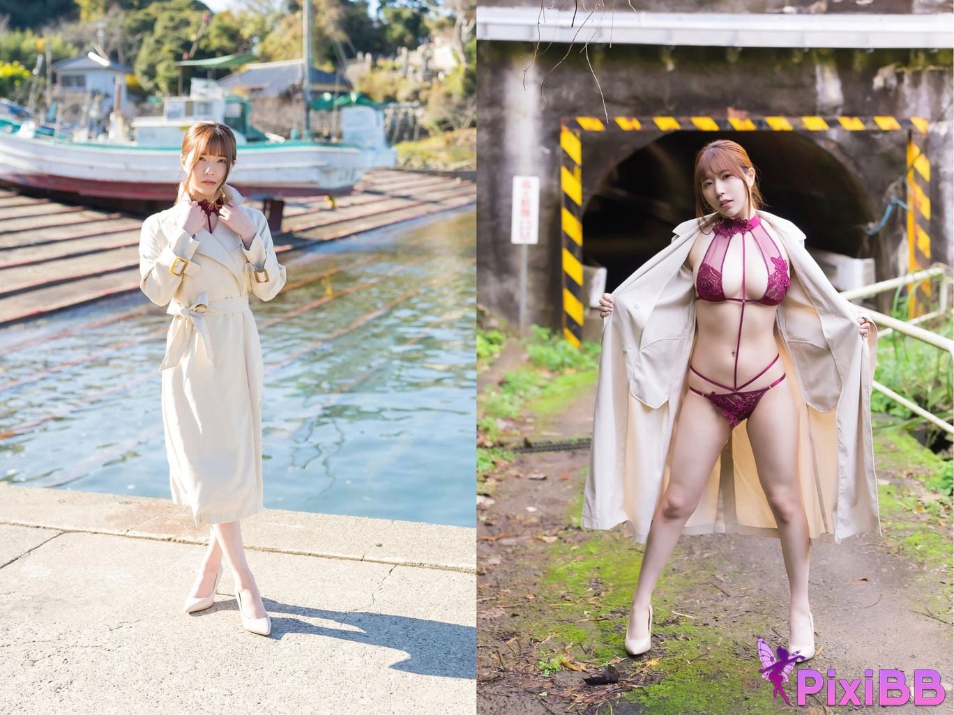 Japanese Idol Miyako Nanjo If you turn around... With illuminated by the spring light PixiBB.COM 036