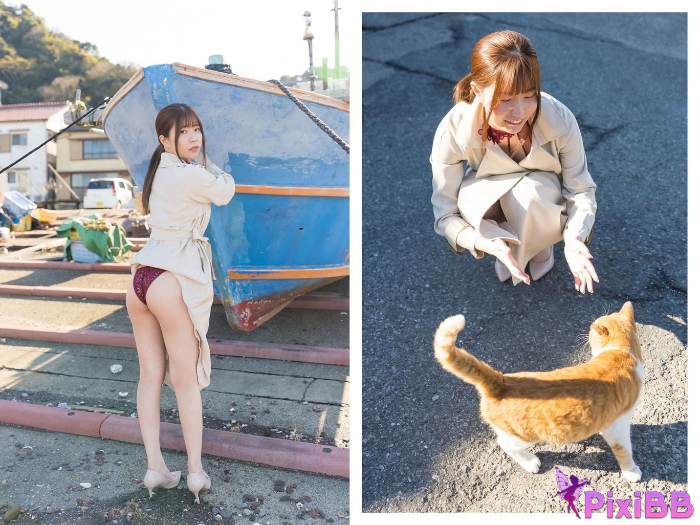 Japanese Idol Miyako Nanjo If you turn around... With illuminated by the spring light PixiBB.COM 038