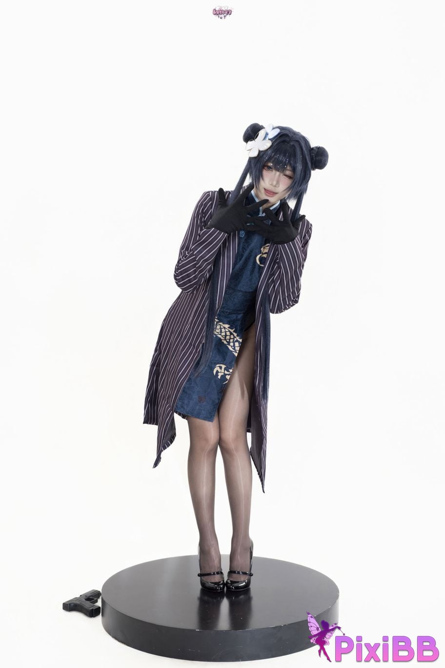 Cosplayer Qiqi be good Azure Files Hizakibara skin PixiBB.COM 003