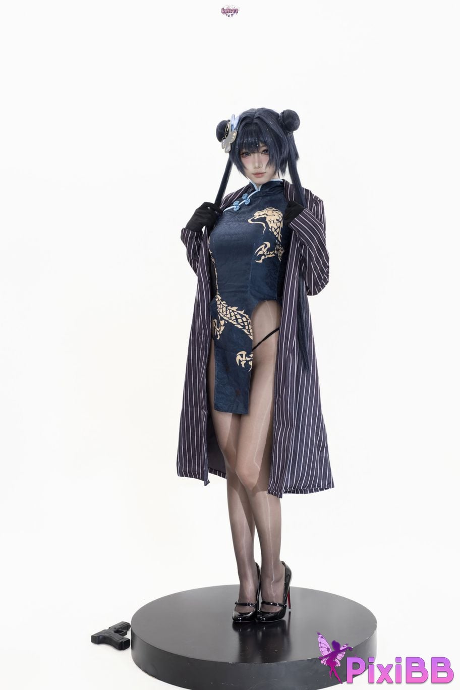 Cosplayer Qiqi be good Azure Files Hizakibara skin PixiBB.COM 004