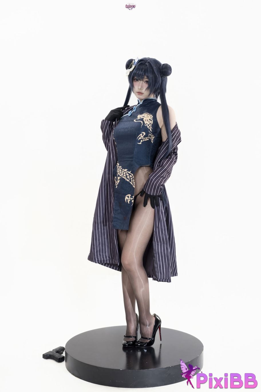 Cosplayer Qiqi be good Azure Files Hizakibara skin PixiBB.COM 006