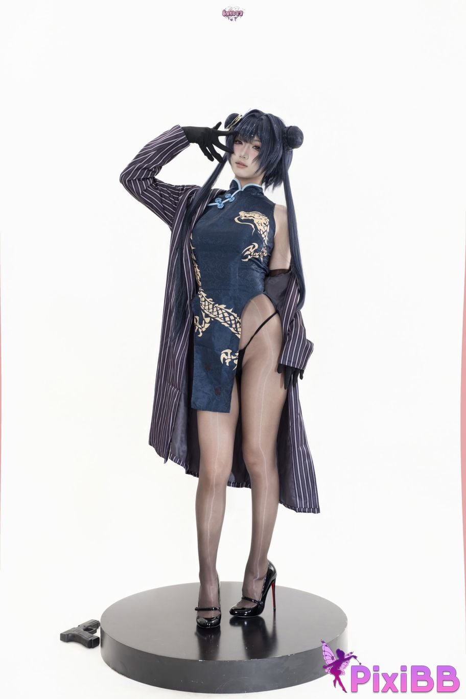Cosplayer Qiqi be good Azure Files Hizakibara skin PixiBB.COM 008