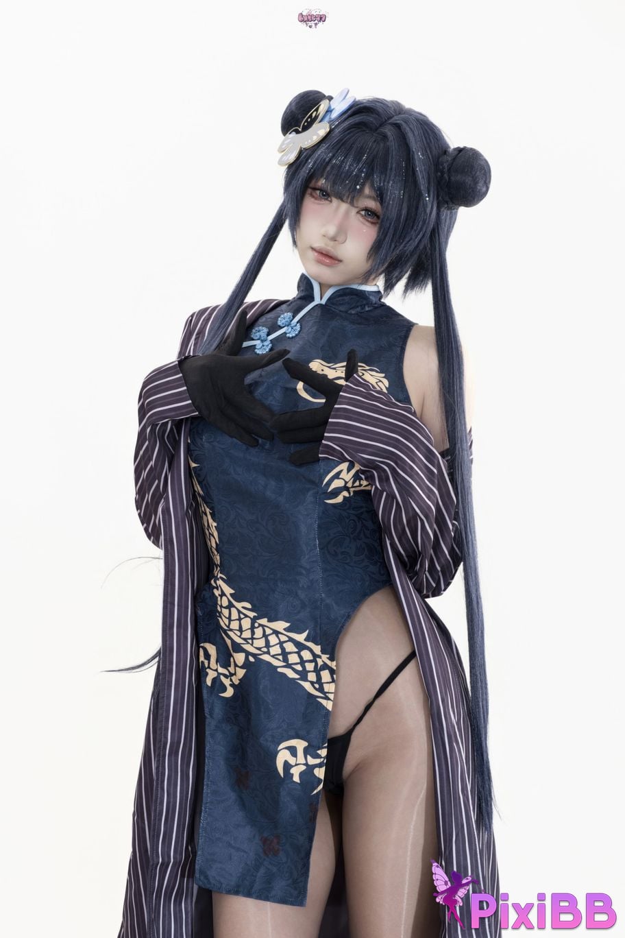 Cosplayer Qiqi be good Azure Files Hizakibara skin PixiBB.COM 011