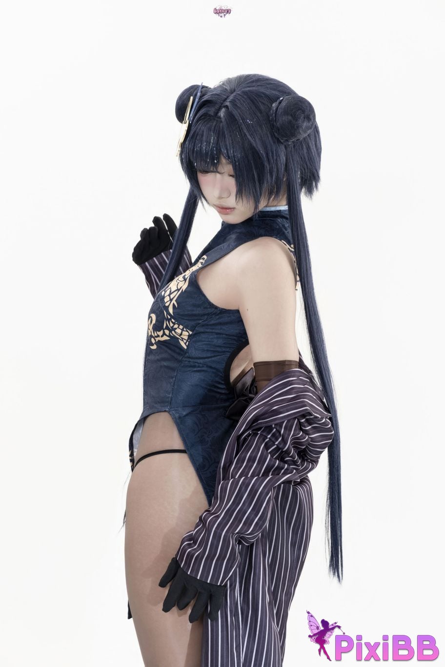 Cosplayer Qiqi be good Azure Files Hizakibara skin PixiBB.COM 014