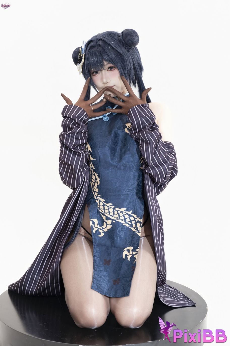 Cosplayer Qiqi be good Azure Files Hizakibara skin PixiBB.COM 021