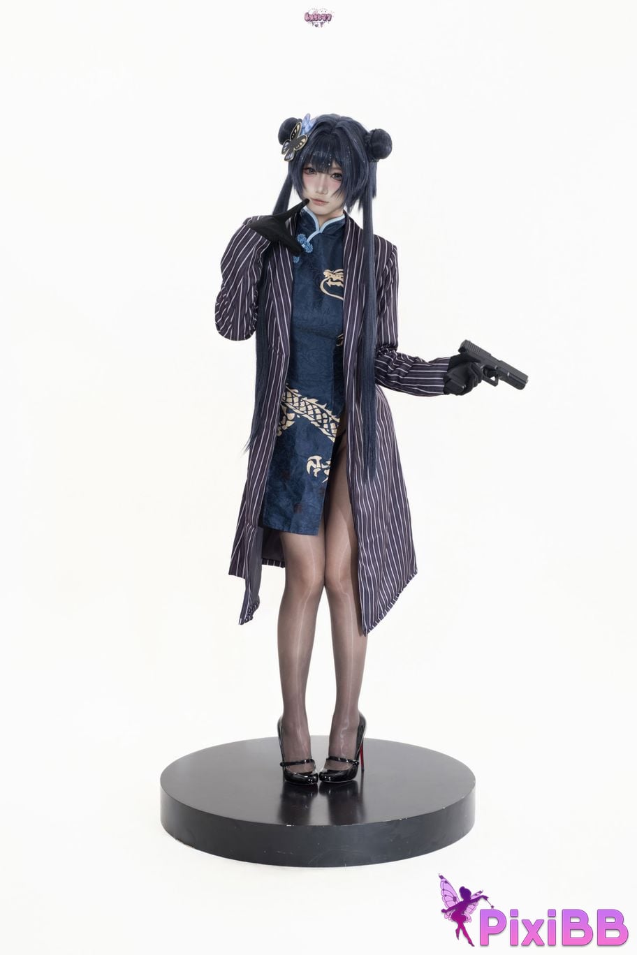 Cosplayer Qiqi be good Azure Files Hizakibara skin PixiBB.COM 023