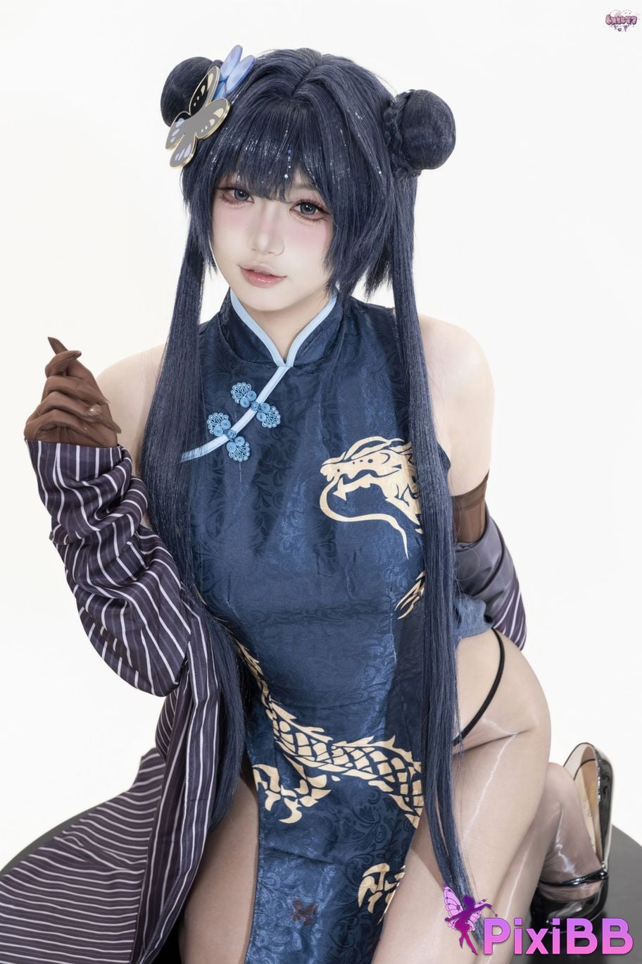 Cosplayer Qiqi be good Azure Files Hizakibara skin PixiBB.COM 024