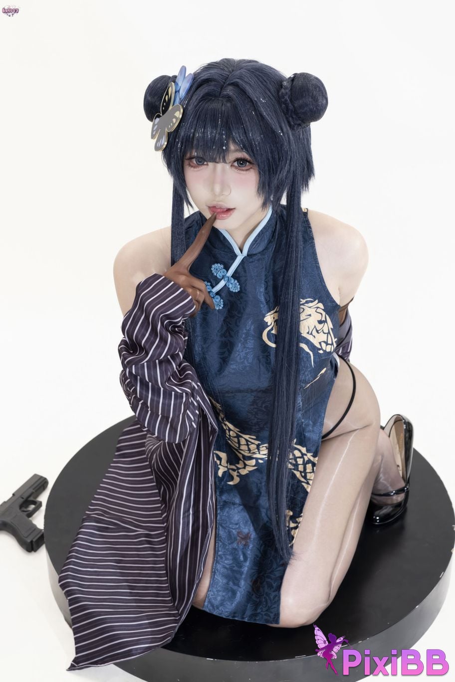 Cosplayer Qiqi be good Azure Files Hizakibara skin PixiBB.COM 025