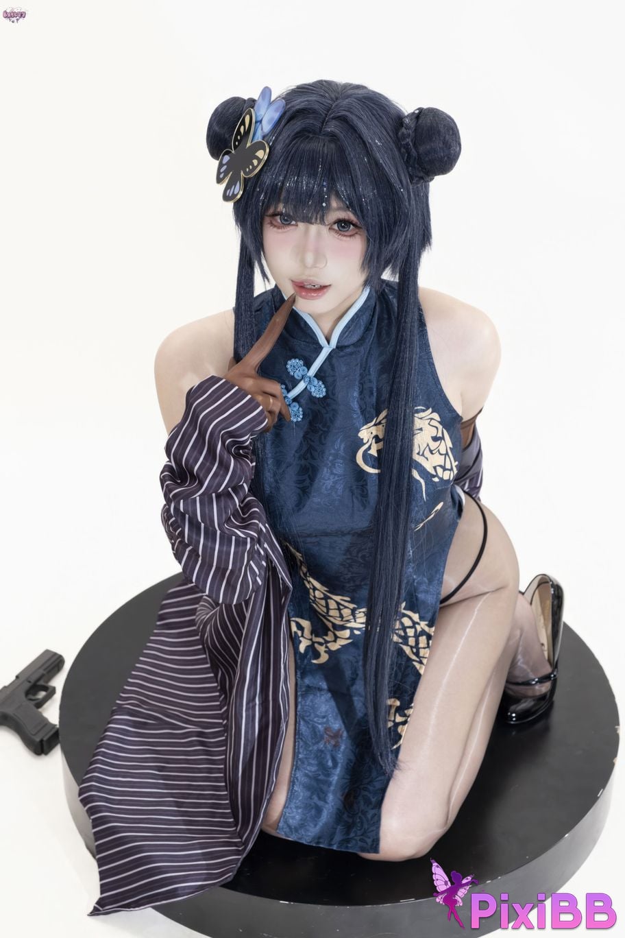 Cosplayer Qiqi be good Azure Files Hizakibara skin PixiBB.COM 026