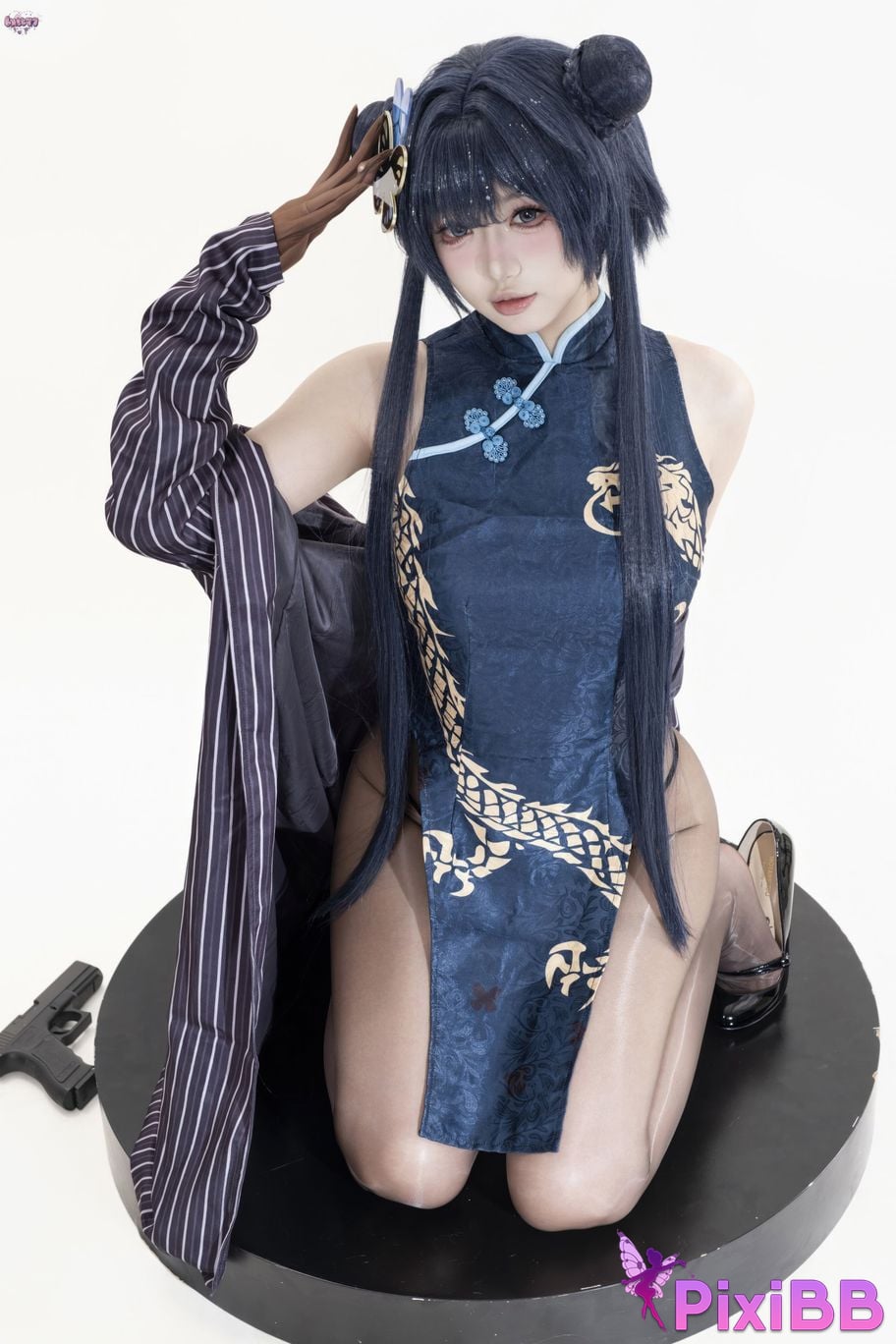 Cosplayer Qiqi be good Azure Files Hizakibara skin PixiBB.COM 027