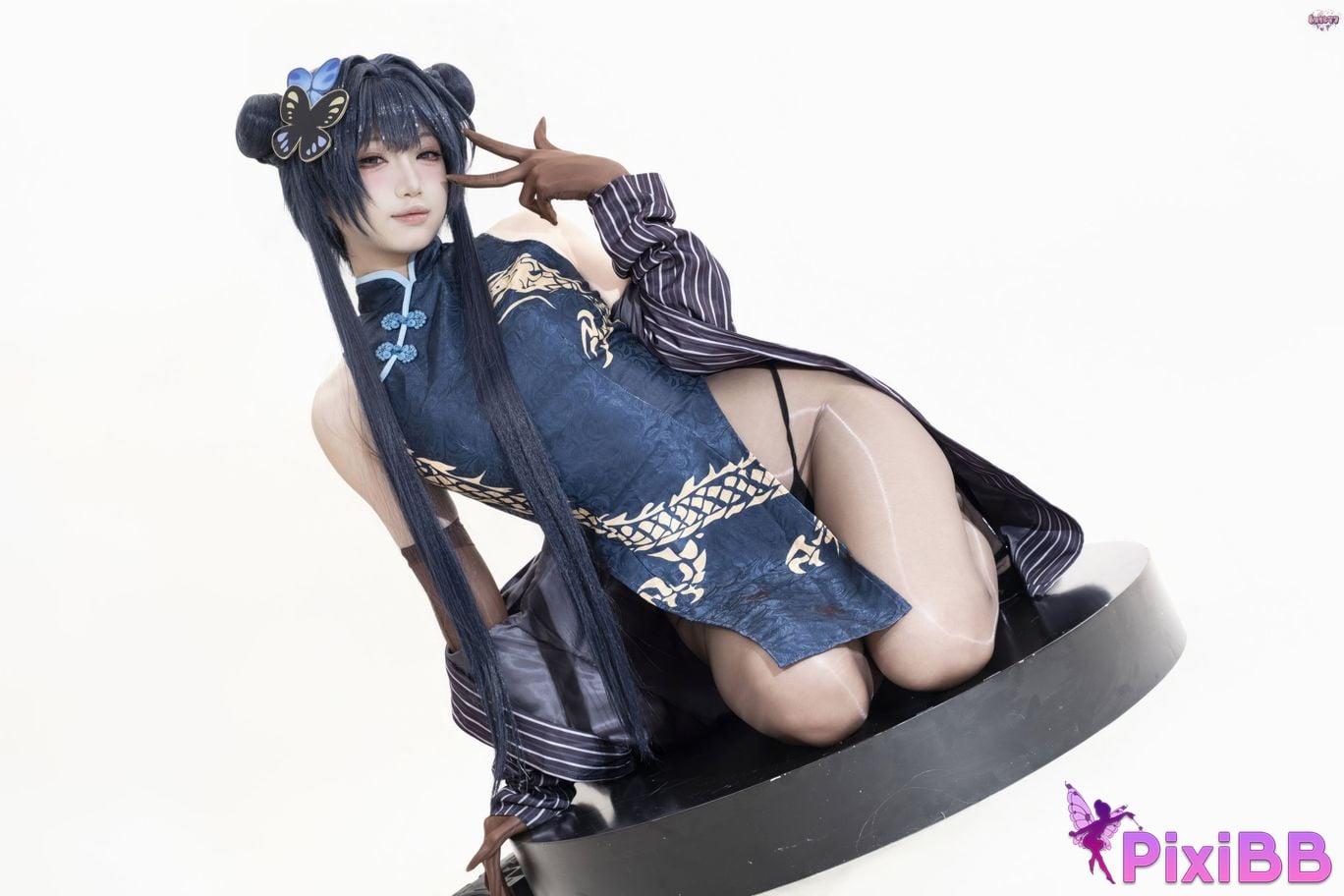 Cosplayer Qiqi be good Azure Files Hizakibara skin PixiBB.COM 028