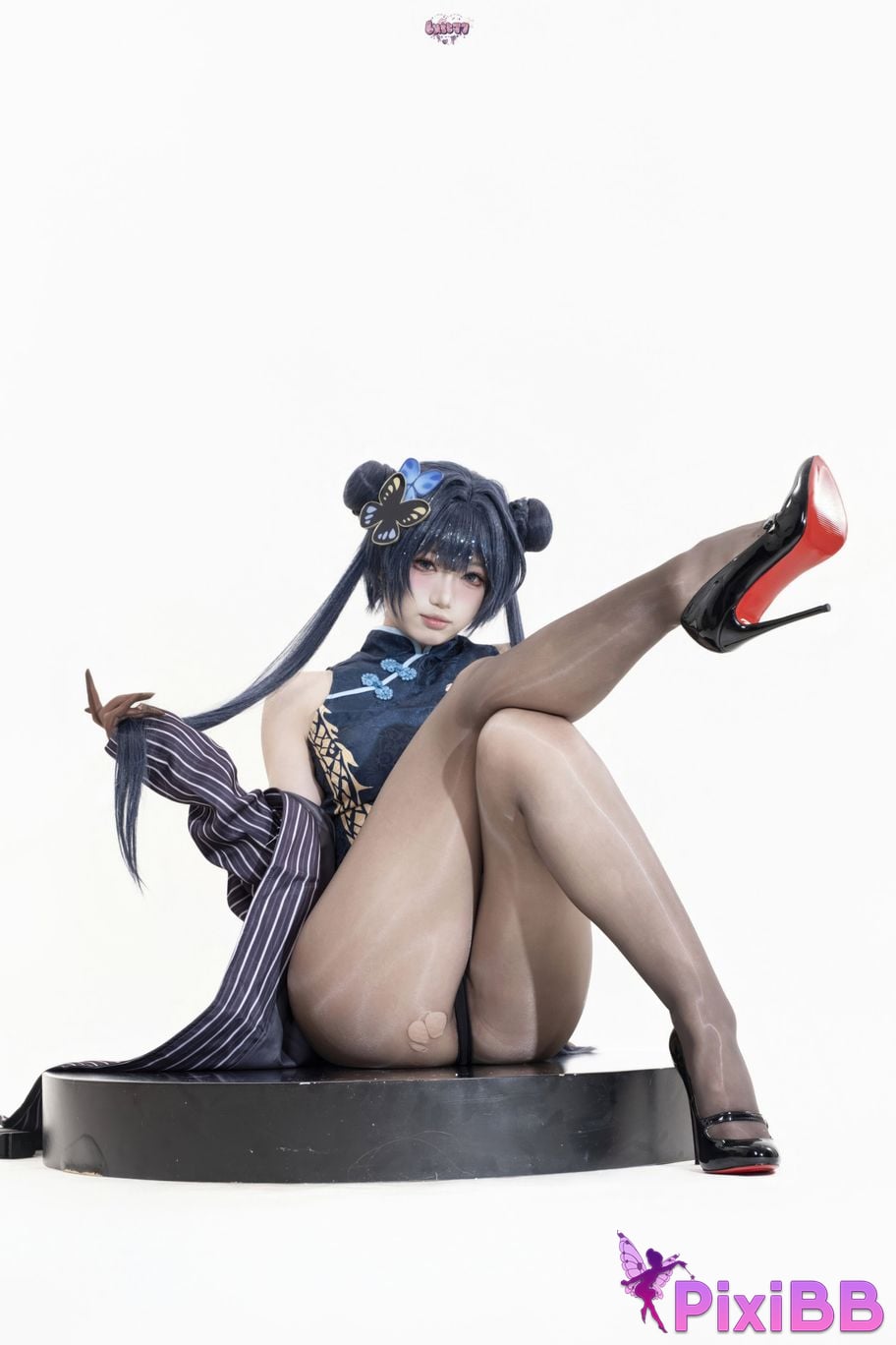 Cosplayer Qiqi be good Azure Files Hizakibara skin PixiBB.COM 029