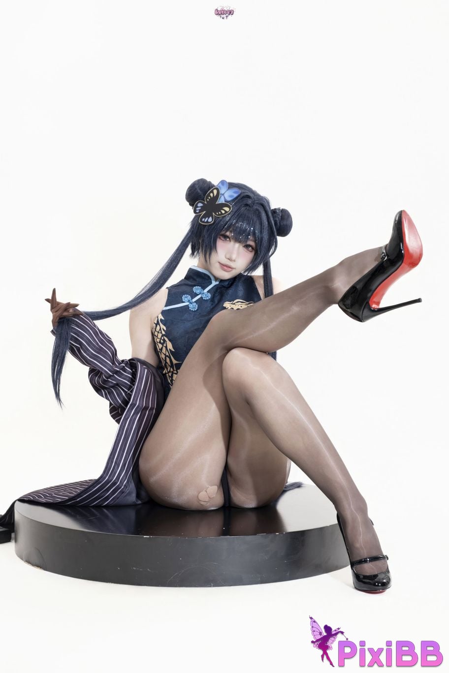 Cosplayer Qiqi be good Azure Files Hizakibara skin PixiBB.COM 030