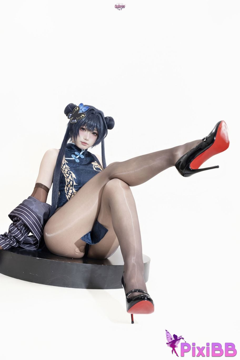 Cosplayer Qiqi be good Azure Files Hizakibara skin PixiBB.COM 032