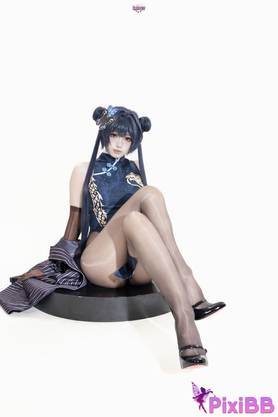 Cosplayer Qiqi be good Azure Files Hizakibara skin PixiBB.COM 033