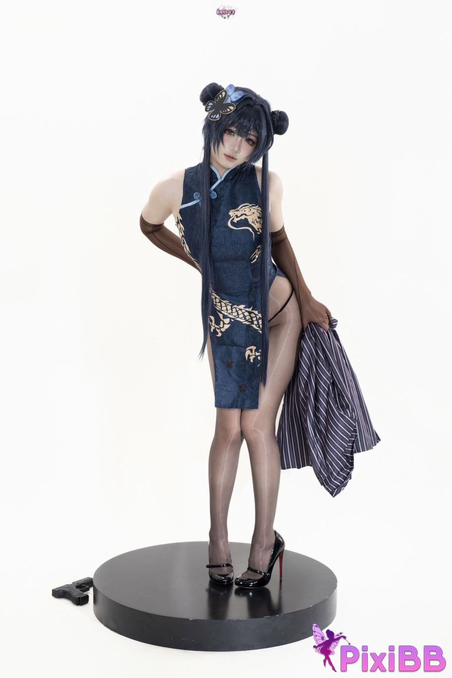 Cosplayer Qiqi be good Azure Files Hizakibara skin PixiBB.COM 048