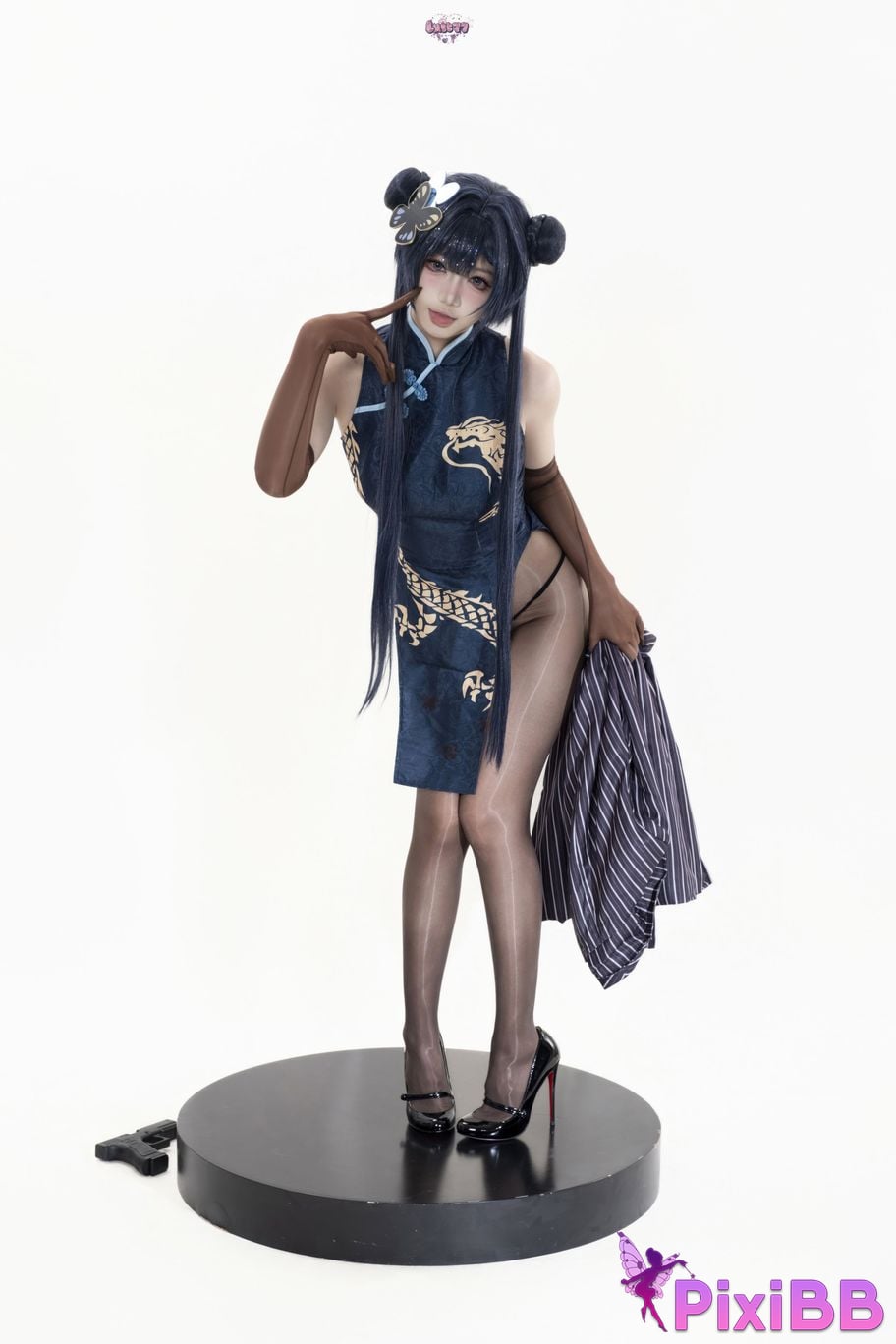 Cosplayer Qiqi be good Azure Files Hizakibara skin PixiBB.COM 049