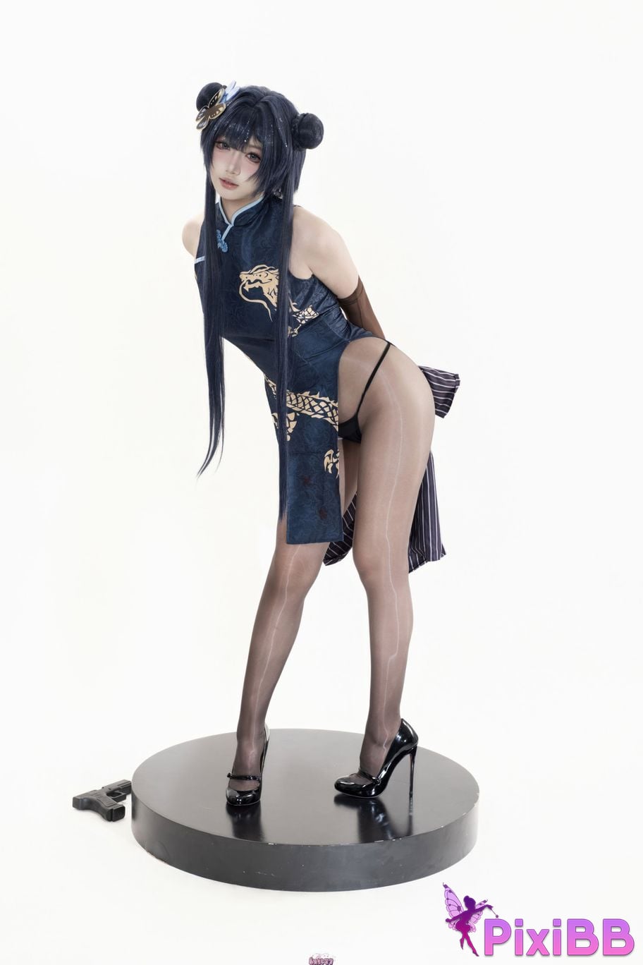 Cosplayer Qiqi be good Azure Files Hizakibara skin PixiBB.COM 055