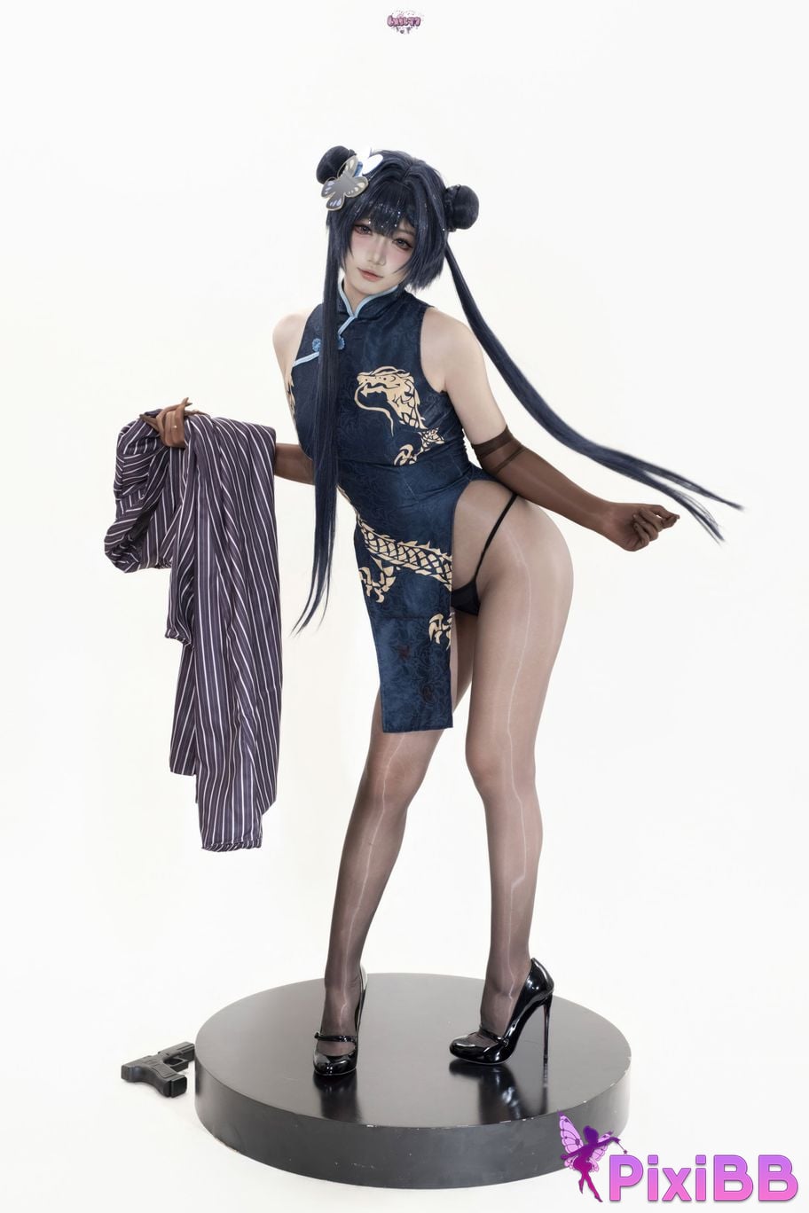 Cosplayer Qiqi be good Azure Files Hizakibara skin PixiBB.COM 057