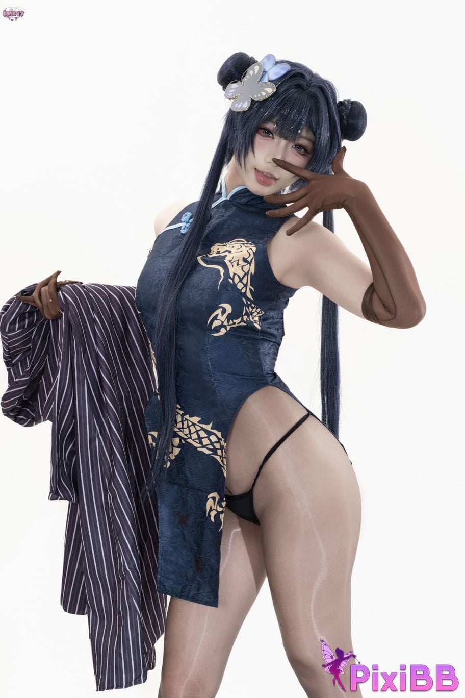 Cosplayer Qiqi be good Azure Files Hizakibara skin PixiBB.COM 059