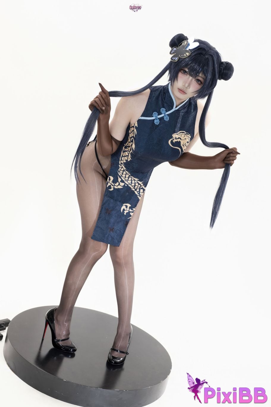 Cosplayer Qiqi be good Azure Files Hizakibara skin PixiBB.COM 062