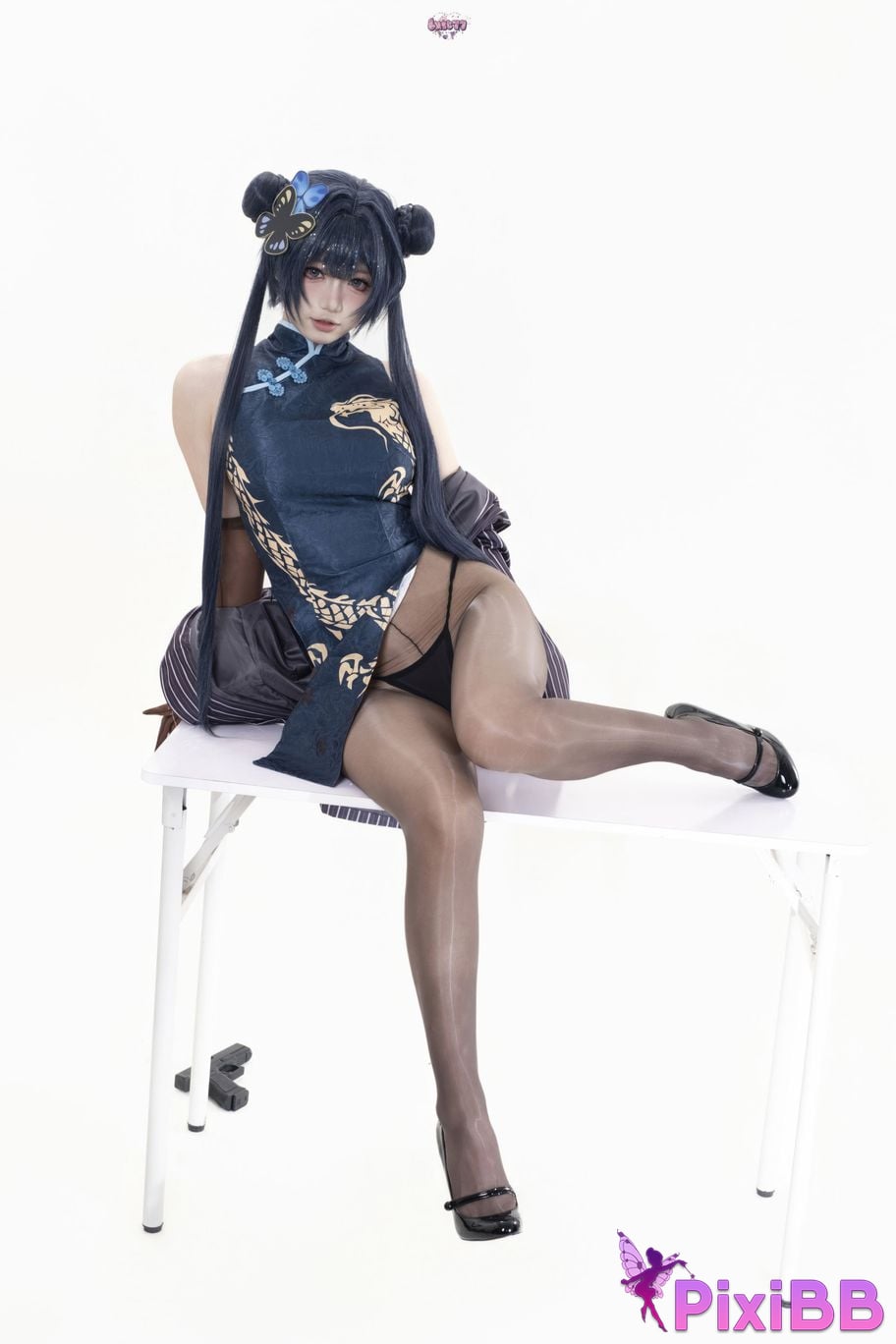 Cosplayer Qiqi be good Azure Files Hizakibara skin PixiBB.COM 064