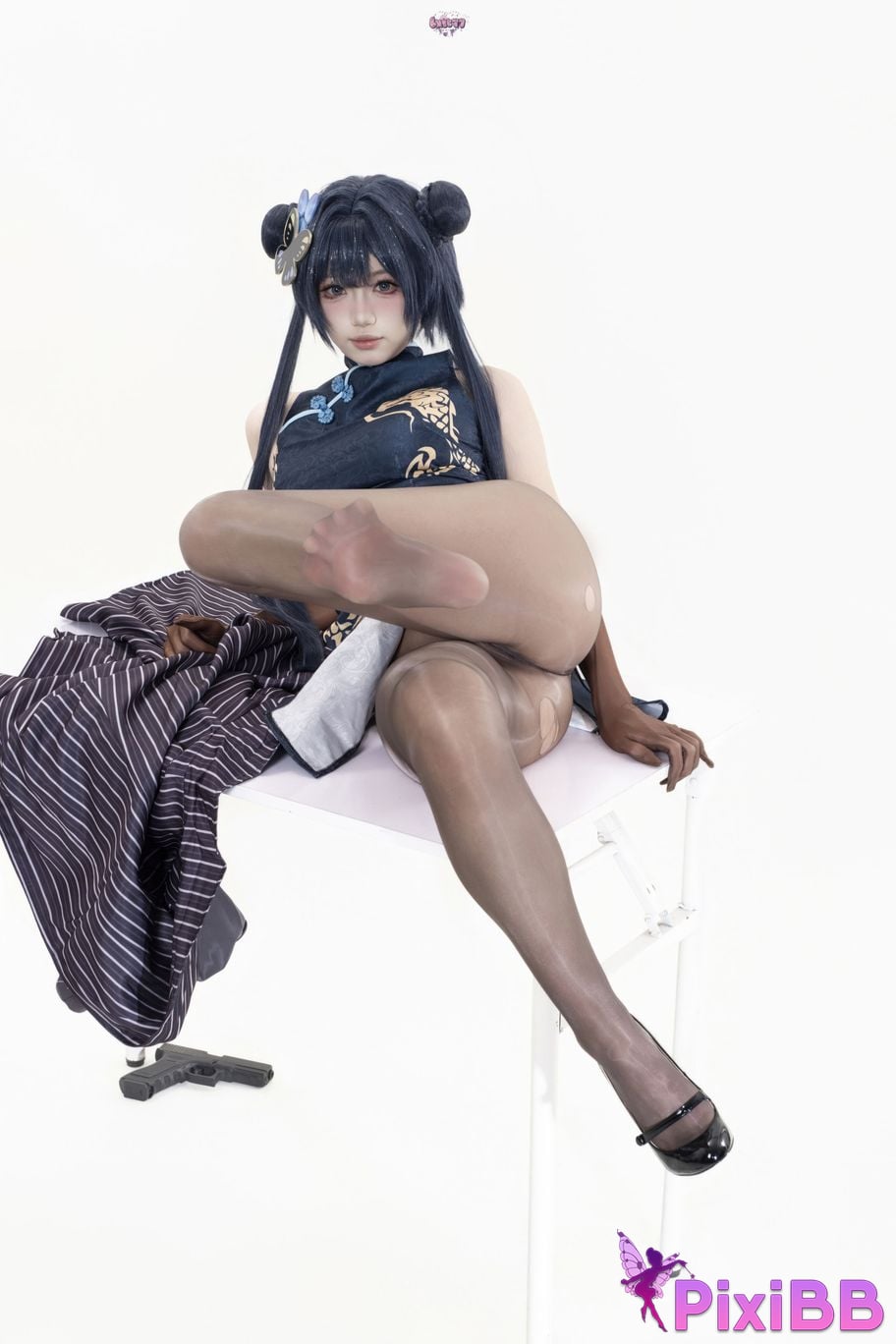 Cosplayer Qiqi be good Azure Files Hizakibara skin PixiBB.COM 071