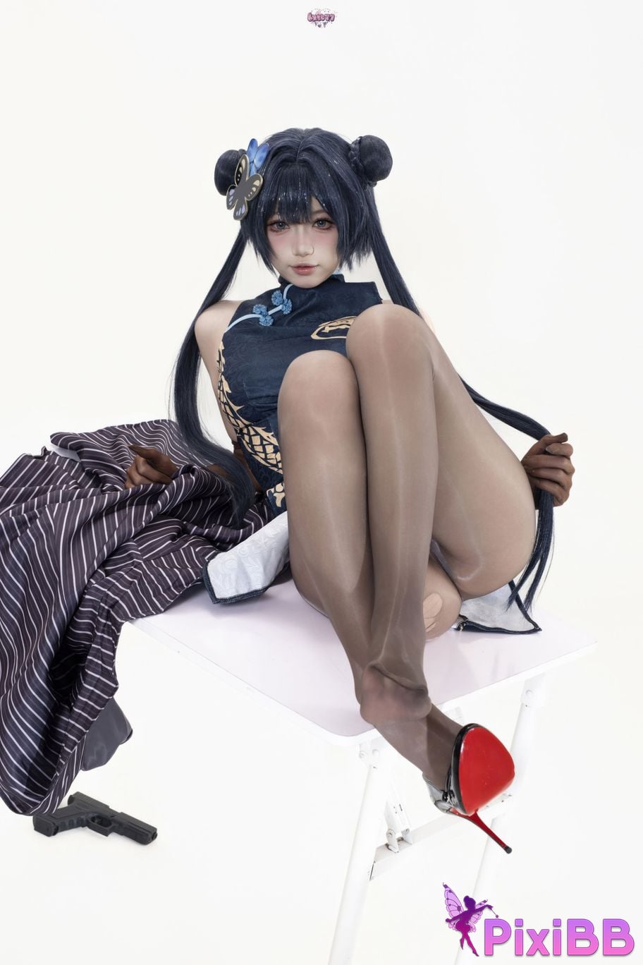 Cosplayer Qiqi be good Azure Files Hizakibara skin PixiBB.COM 072