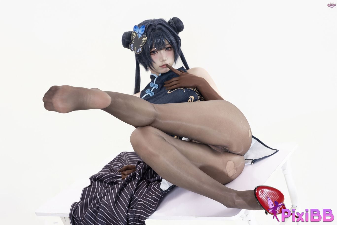 Cosplayer Qiqi be good Azure Files Hizakibara skin PixiBB.COM 074