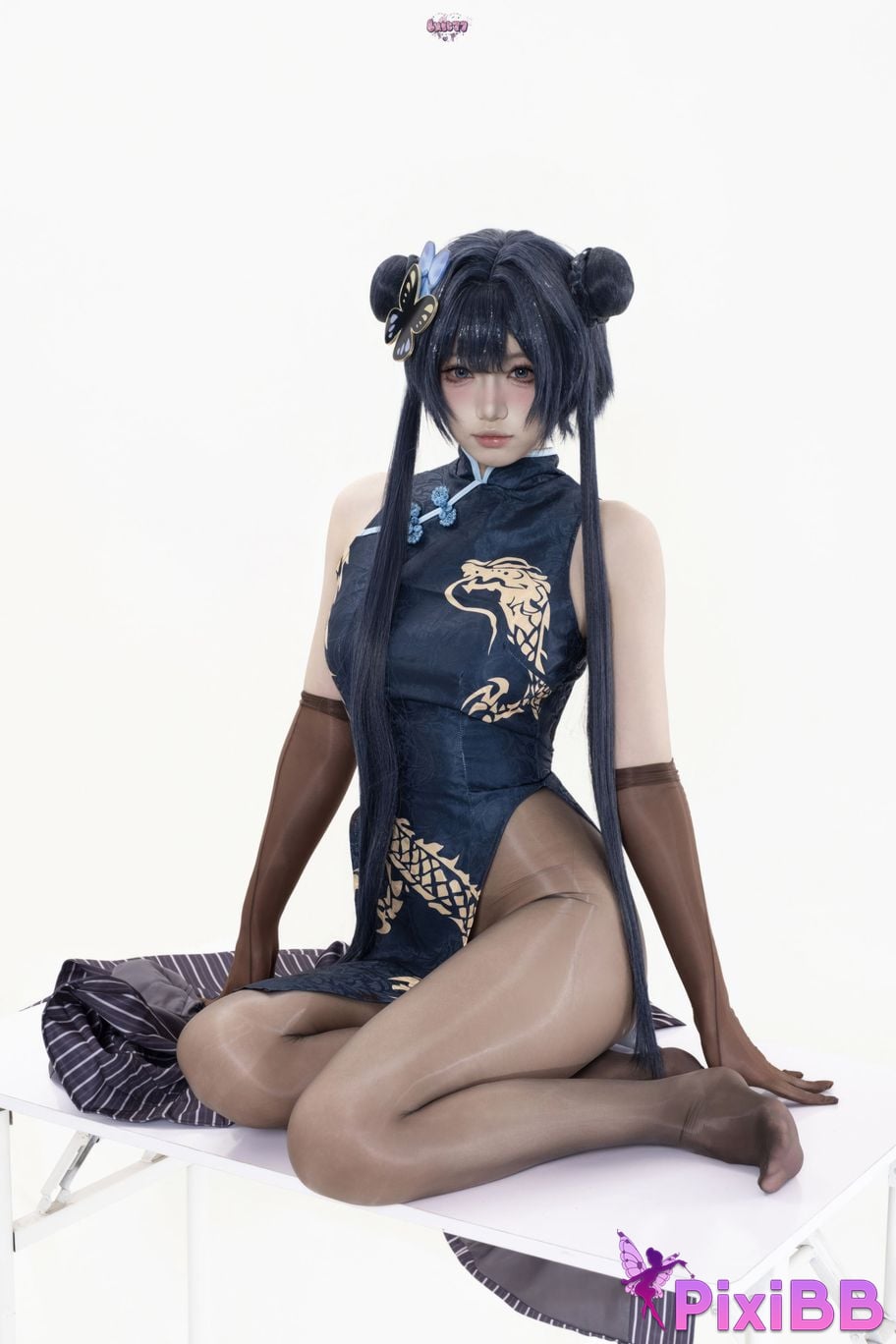 Cosplayer Qiqi be good Azure Files Hizakibara skin PixiBB.COM 075