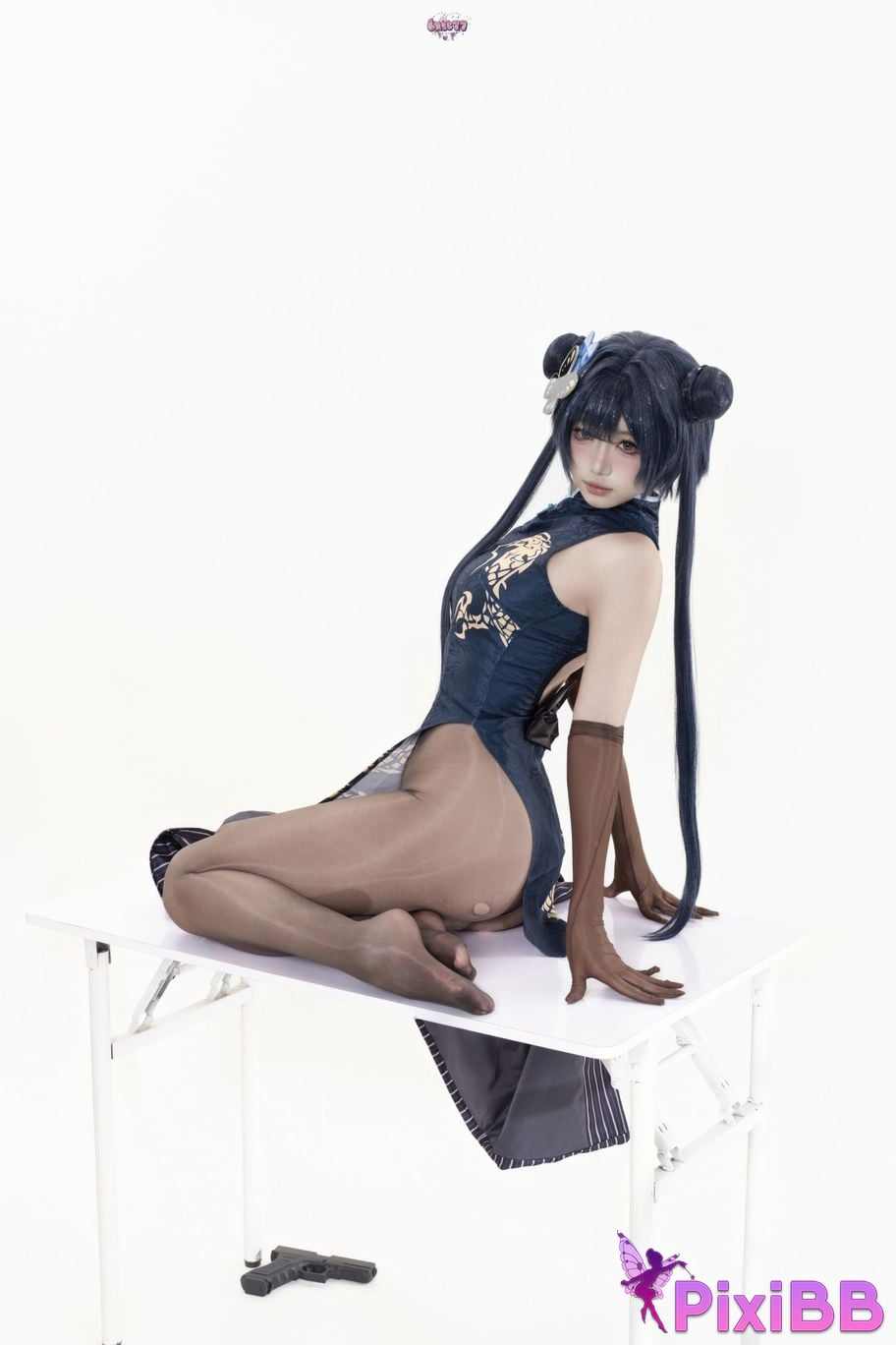 Cosplayer Qiqi be good Azure Files Hizakibara skin PixiBB.COM 079