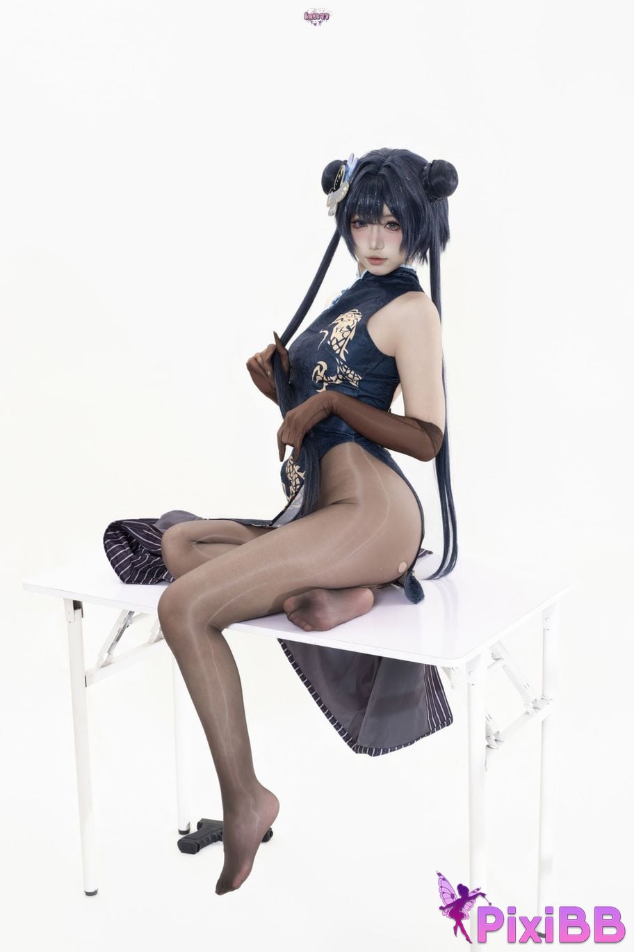 Cosplayer Qiqi be good Azure Files Hizakibara skin PixiBB.COM 082