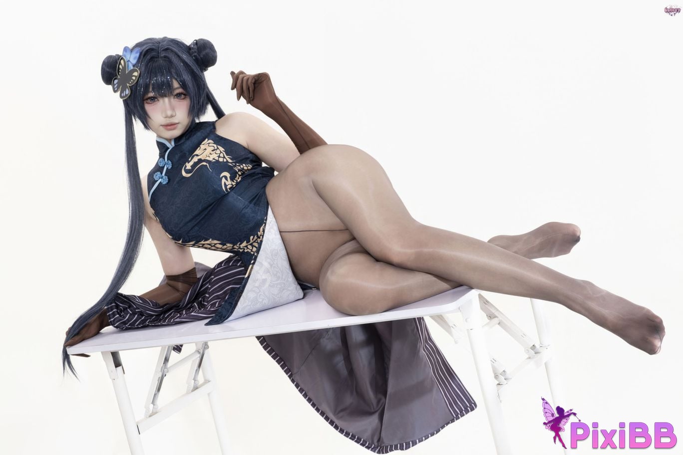 Cosplayer Qiqi be good Azure Files Hizakibara skin PixiBB.COM 083